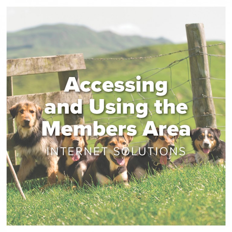 accessing and using the members area